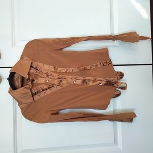 Y&Kei button down avant garde top